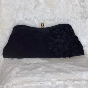 Banana Republic 🖤 Black Flower Clutch